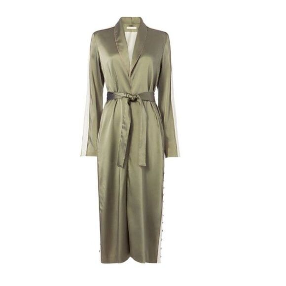 JONATHAN SIMKHAI Varsity Duster Robe - Picture 5 of 9